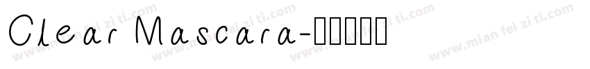 Clear Mascara字体转换
